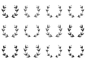 laurel wreath vector design illustration isolated on white background