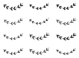 laurel wreath vector design illustration isolated on white background