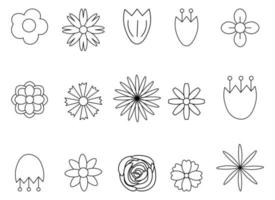 flower vector design illustration isolated on white background