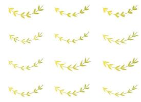 laurel wreath vector design illustration isolated on white background