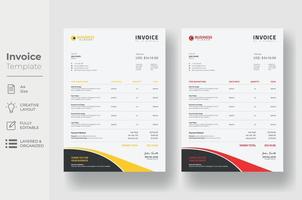 factura mínimo diseño plantilla, negocio factura formar modelo vector