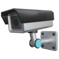 vidéosurveillance 3d rendre icône illustration avec transparent Contexte png