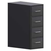 drawer 3d render icon illustration with transparent background png