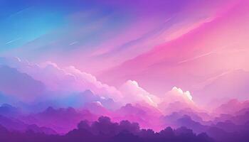 Pink Gradient Background, A Soothing Blend of Soft and Vibrant Pink Hues. photo