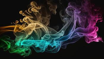 Artistic Smoke Colorful Backgrounds. photo