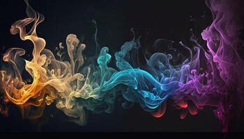 Artistic Smoke Colorful Backgrounds. photo