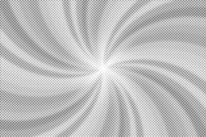 Sun rays halftone background. White and grey radial swirl abstract comic pattern. Vector explosion abstract lines backdrop