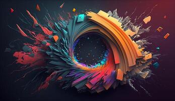 Color and Texture Fusion, A Dynamic Eye Background Design, photo