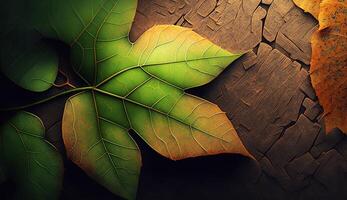 Artful Textures from the Beauty of Leaves photo