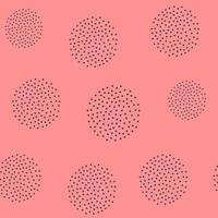 Cute minimal abstract seamless vector pattern background illustration with cirlces