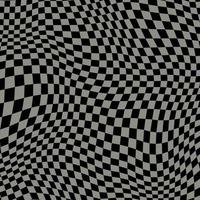 Groovy retro pattern background in psychedelic checkered backdrop style. A chessboard in a minimalist abstract design with a 60s 70s aesthetic vibe. hippie style y2k. funky print vector illustration