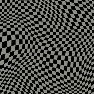Groovy retro pattern background in psychedelic checkered backdrop style. A chessboard in a minimalist abstract design with a 60s 70s aesthetic vibe. hippie style y2k. funky print vector illustration