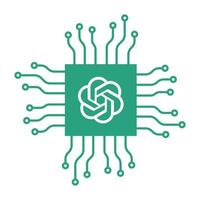 Minsk, Belarus - 03-27-2023. OpenAI and ChatGPT logo. artifical chatbot system. chat bot button for web, app and phone icon symbol. editorial vector illustration