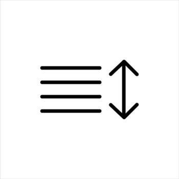 sort icon with isolated vektor and transparent background vector