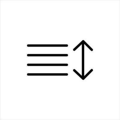 sort icon with isolated vektor and transparent background