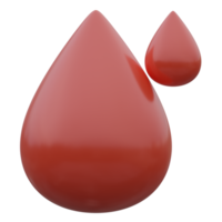 sangue far cadere 3d rendere icona illustrazione con trasparente sfondo, Salute e medico png