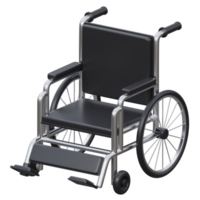 rullstol 3d framställa ikon illustration med transparent bakgrund, hälsa och medicinsk png