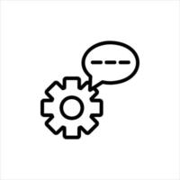 customer support icon with isolated vektor and transparent background vector