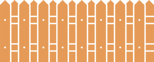 Colored fence in flat style clip art png