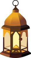 Ramadan Kareem Arabic lantern vector