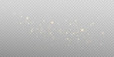 Glow magic light effect. Star dust. Vector glowing sparkles.