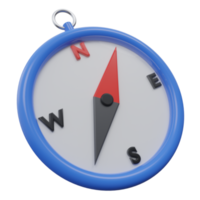 compass 3d render icon illustration with transparent background, productivity png