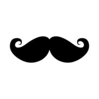 Mustache vector icon. Barbershop illustration sign. haircut symbol or logo.