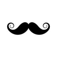 Mustache vector icon. Barbershop illustration sign. haircut symbol or logo.