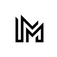 Letter M Monogram vector