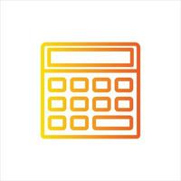 calculador icono con aislado vektor y transparente antecedentes vector