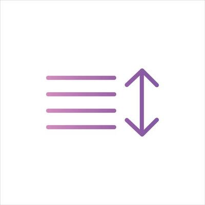 sort icon with isolated vektor and transparent background