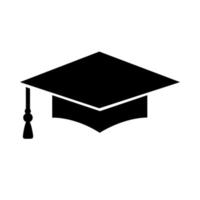 Graduate cap vector icon. graduate cap symbol illustration.