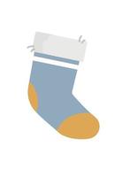 Christmas sock, New Year's vector illustration