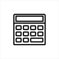 calculator icon with isolated vektor and transparent background vector