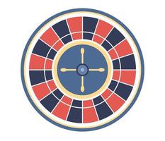 Casino roulette wheel icon. Wheel of Fortune. Gambling concept. Jackpot. Vector flat illustration