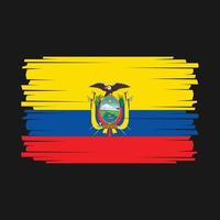 vector de bandera de ecuador