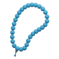 prayer beads 3d render icon illustration with transparent background, ramadan png