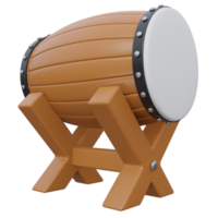 ramadan drum 3d render icon illustration with transparent background, ramadan png