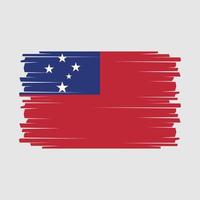 vector de bandera de samoa