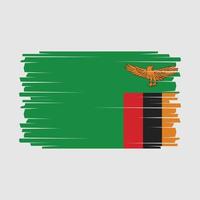 vector de bandera de zambia