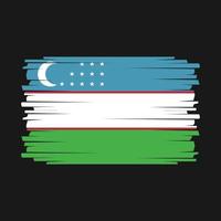 vector de bandera de uzbekistán