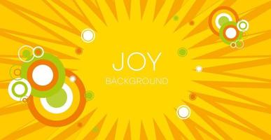 Sunny cheerful background. Summer colors, multi-colored circles on a yellow background. Sunny background for Your design. vector