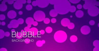Background with bubbles with a gradient. Cluster of bubbles on a purple gradient background. vector