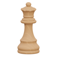 Regina 3d rendere icona illustrazione con trasparente sfondo, scacchi gioco png