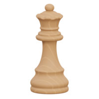 reine 3d rendre icône illustration avec transparent arrière-plan, échecs Jeu png