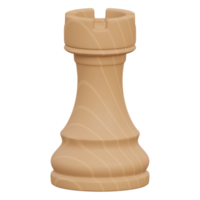torre 3d hacer icono ilustración con transparente fondo, ajedrez juego png