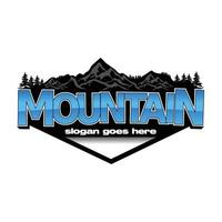 Mountain Logo Template. Vector Illustrator isolated on white background. Eps.10