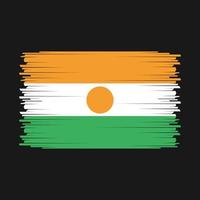 vector de bandera de niger