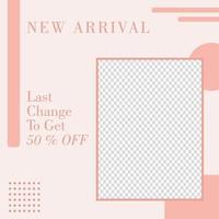 New Arrival Mobile Square Banner Template for Social Media Post vector