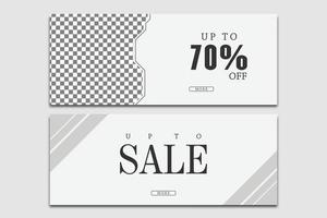 Minimalist Promotional Banners for Fashion Products vector